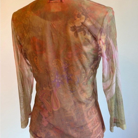 Vintage Y2K Entity Small Sheer Top by Daniel Benjamin - Picture 4 of 13